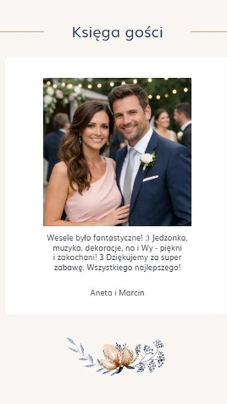 Księga gości – wpis ze zdjęciem